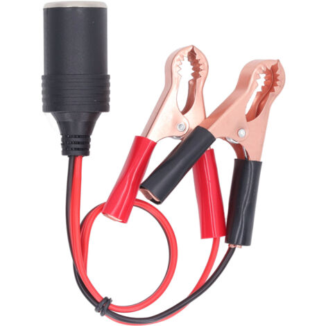 Câble pinces crocodile avec allume-cigare femelle, adaptateur batterie 36V 10A pour voiture
