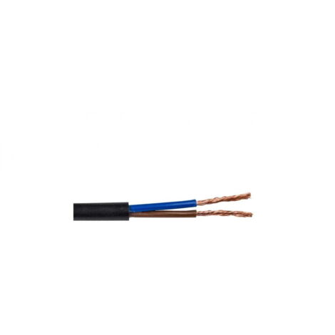 Câble plat H03VVH2-F (OMYp) 2x1,5 noir 300/300V /100m/