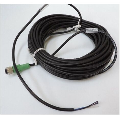 Câble pour capteurs/actionneurs 4P connecteur femelle M12 / libre longueur 15m noir SAC-4P-15,0-PVC/M12FS PHOENIX CONTACT