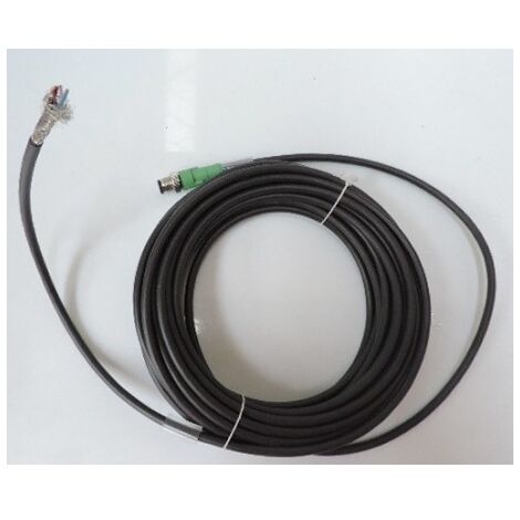 Câble pour capteurs/actionneurs 5 pôles connecteur mâle M12 / libre longueur 10m gris-noir SAC-5P-M12MS/10,0-PUR SH5 PHOENIX