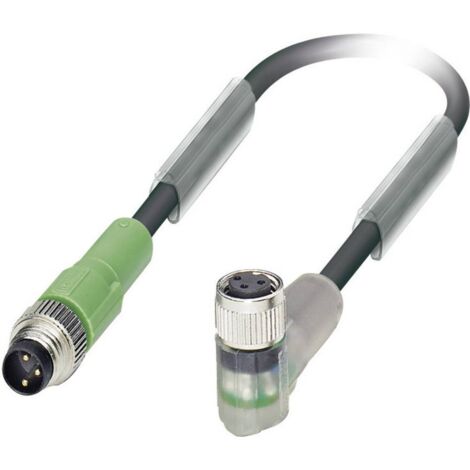 Câble pour capteurs/actionneurs Phoenix Contact SAC-3P-M 8MS/0,6-PUR/M 8FR-2L 1681994 Pôle: 3 avec LED Contenu: 1 pc(s)