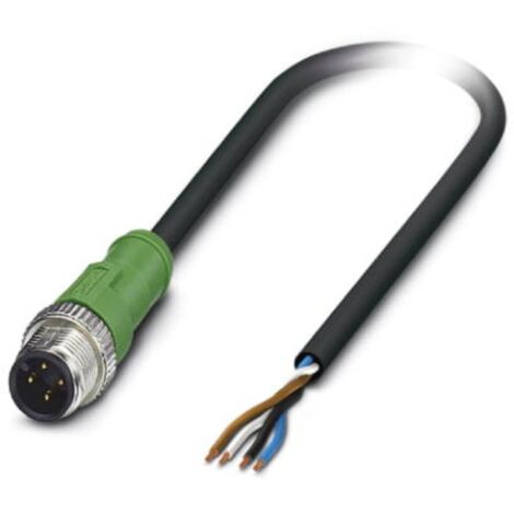 Câble pour capteurs/actionneurs Phoenix Contact SAC-4P-M12MS/ 3,0-PVC 1415588 Contenu: 1 pc(s)