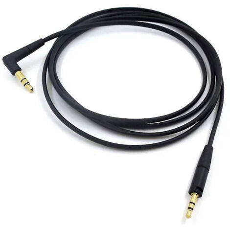 Câble pour casque audio 3,5 mm vers 2,5 mm compatible avec les casques sans fil Sennheiser Momentum 3/HD 400 S, HD 450 BT et HD 458 BT.