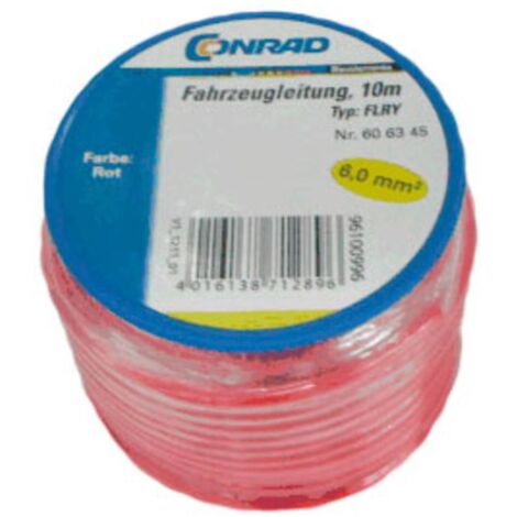 Câble pour l'automobile FLRY-B Conrad Components 606345 1 x 6 mm² rouge 10 m