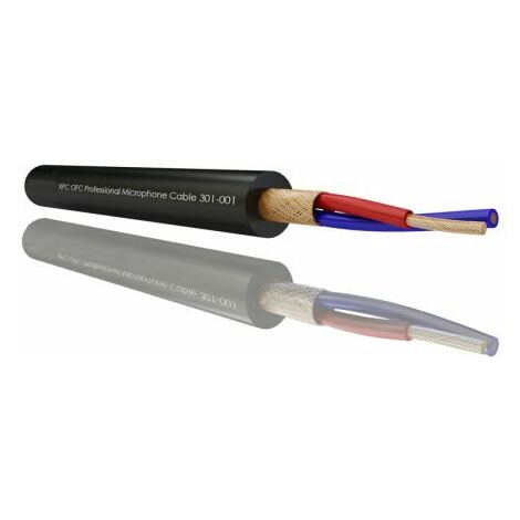 Câble pour microphone RS PRO 1 paire , 0,25 mm² Blindé Compte-tours, 24 AWG, Multiconducteur, gaine Noir ( Prix pour Bobine de 100 Mètres )