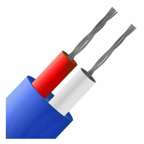 Câble pour thermocouple type K RS PRO, 10m, Non blindé, temp. max. +260°C, gaine PFA ( Prix pour 1 )