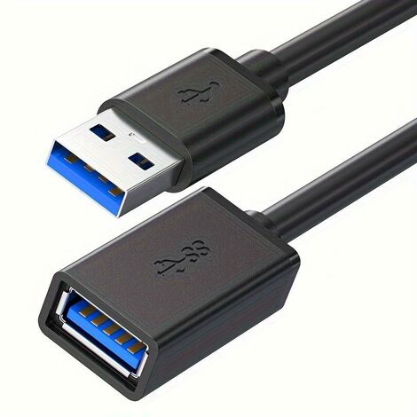 Cable Prolongador USB 3.0 tipo A macho-hembra 0.20 M Negro
