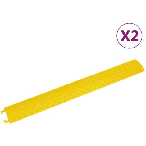 Cable Protector Ramps 2 pcs 98.5 cm Yellow vidaXL