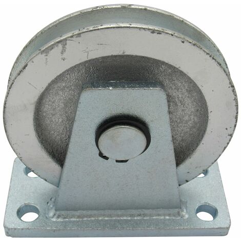 Cable Pulley Lifting Block 1 Ton 125MM (Vertical 8MM Wire Rope Hoist Galvanised 1T 1000KG)