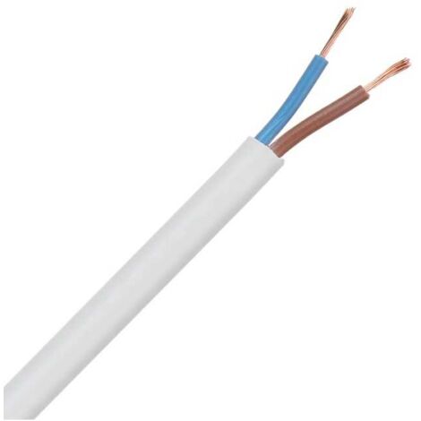 Câble PVC 2X0,75 H03VV-F Blanc