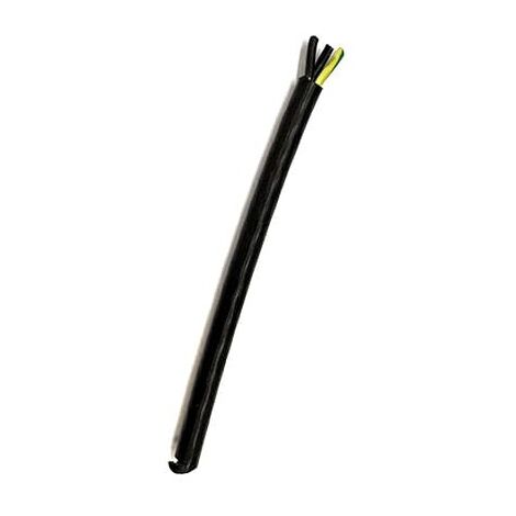 Câble PVC SJT 3x18 AWG gaine extérieure noire 2 câbles noirs internes 1 jaune/vert