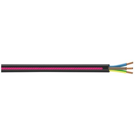 Cable R2v 3g1,5 Noir Couronne 100m