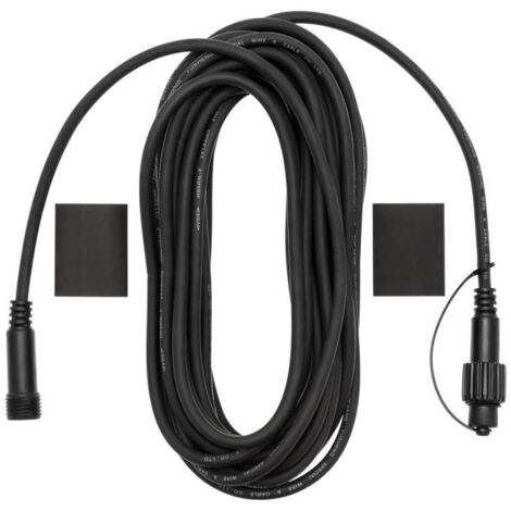 Câble rallonge 10M noir 230V pour guirlande 230V IP67 Professionnelle Lotti