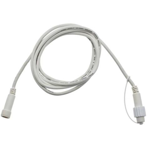 Câble rallonge 2,5M blanc 230V pour guirlande IP67 Lotti