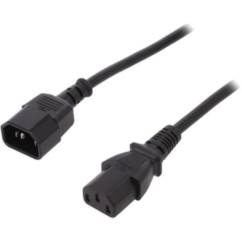Cable rallonge C13 femelle vers C14 mal 1.8m
