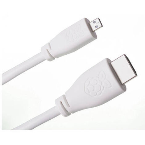 CABLE RASPBERRY PI MICRO HDMI MACHO A HDMI MACHO 1M BLANCO 187-1375