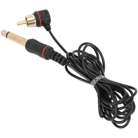 Câble RCA professionnel pour machine à tatouer, cordon avec pince de précision, longueur 2 mètres