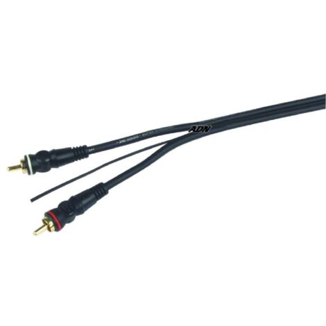 Cable RCA Stereo avec cable de remote et double blindage - 4m
