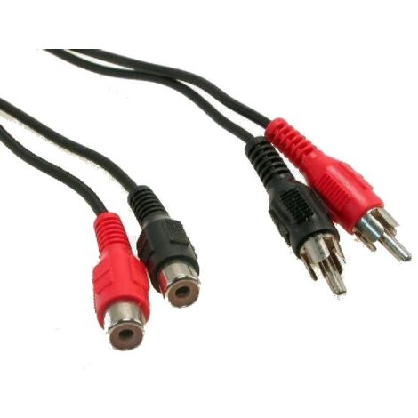 Cable RCAx2 Males et Femelles 2.5m