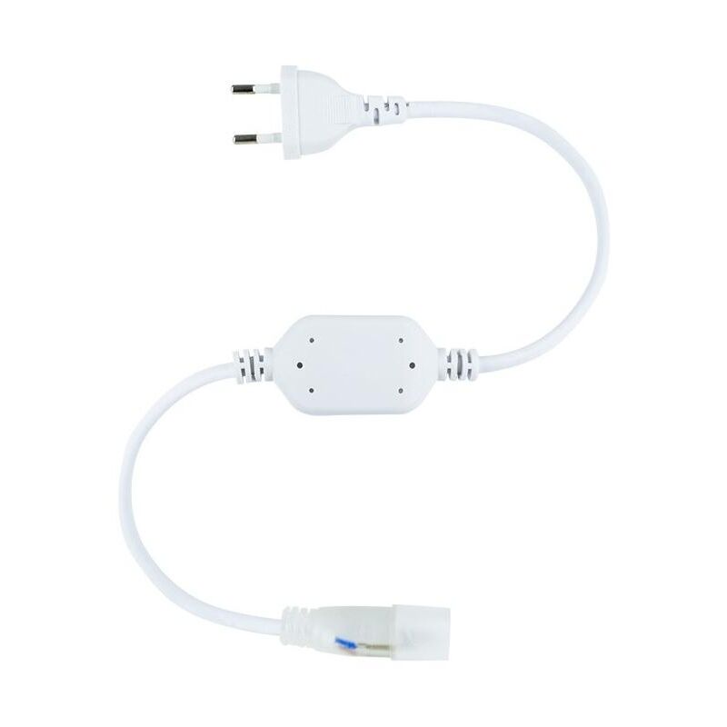 

Cable Rectificador Corriente Neón Circular 360 LED Flexible Monocolor Blanco. - Blanco
