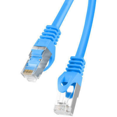 CABLE RED LANBERG LATIGUILLO CAT.6 FTP 1M AZUL FLUKE  PASSED