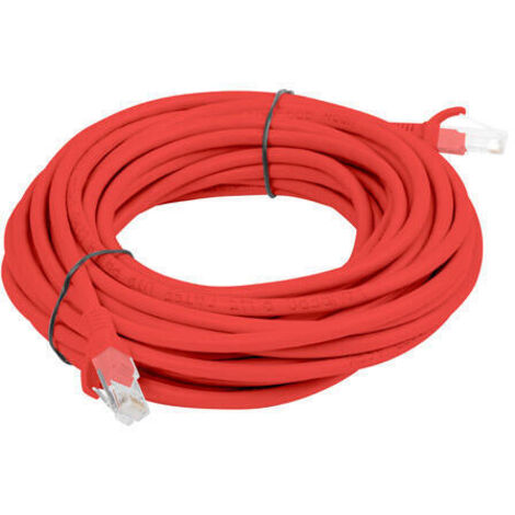 CABLE RED LANBERG LATIGUILLO CAT.6 UTP 5M ROJO FLUKE PASSED