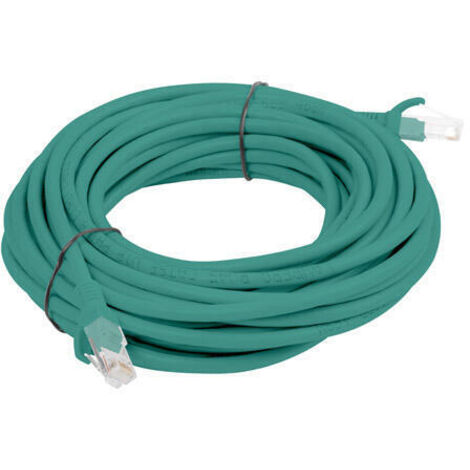 CABLE RED LANBERG LATIGUILLO CAT.6 UTP 5M VERDE FLUKE  PASSED