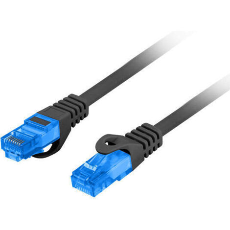 CABLE RED LANBERG LATIGUILLO CAT.6A S/FTP LSZH CCA 3M NEGRO FLUKE PASSED