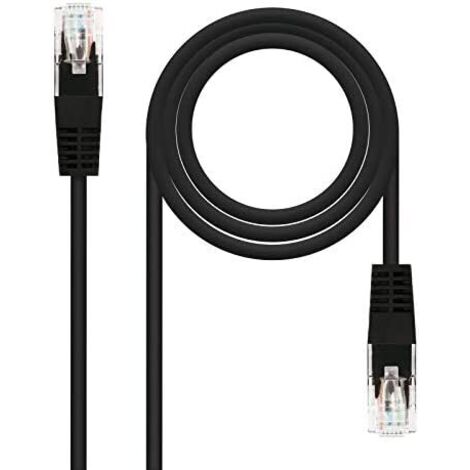 CABLE RED LATIGUILLO RJ45 CAT.6 UTP AWG24 NEGRO 25 CM 10.20.0400-L25-BK