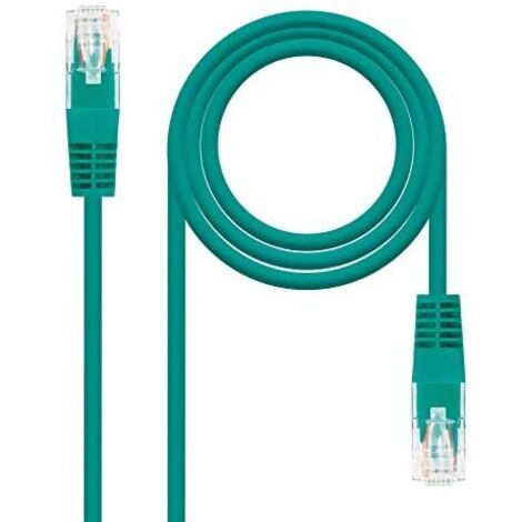 CABLE RED LATIGUILLO RJ45 CAT.6 UTP AWG24 VERDE 2.0 M NANOCABLE 10.20.0402-GR