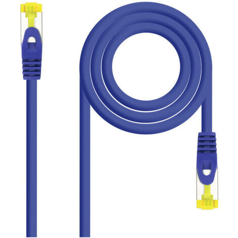 CABLE RED LATIGUILLO RJ45 LSZH CAT.6A SFTP AWG26 AZUL 1M NANOCABLE 10.20.1901-BL