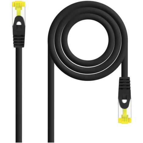 Cable Red Latiguillo RJ45 SFTP Cat6a LSZH CU AWG26 3m NEGRO
