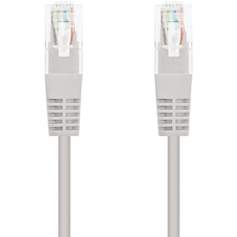 Cable Red Latiguillo RJ45 UTP Cat5e  GRIS 15m