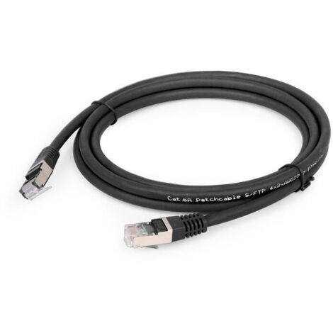 Cable Red S-Ftp Gembird  Cat 6A Lszh Negro 3M