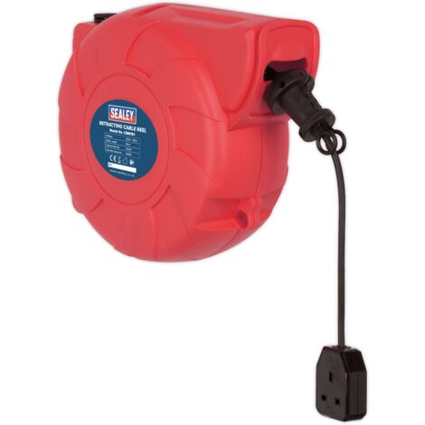 Sealey CRM151 Cable Reel System Retractable 15m 1 x 230V Socket