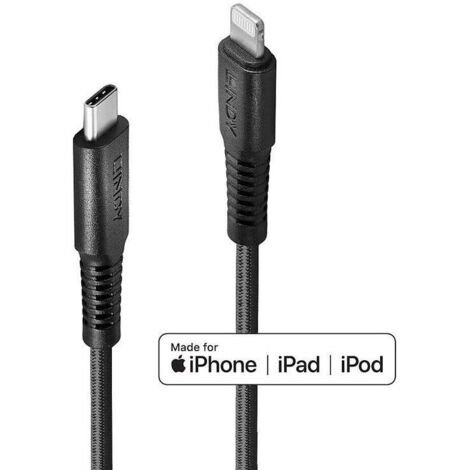 CABLE REFORZADO USB-C A LIGHTNING