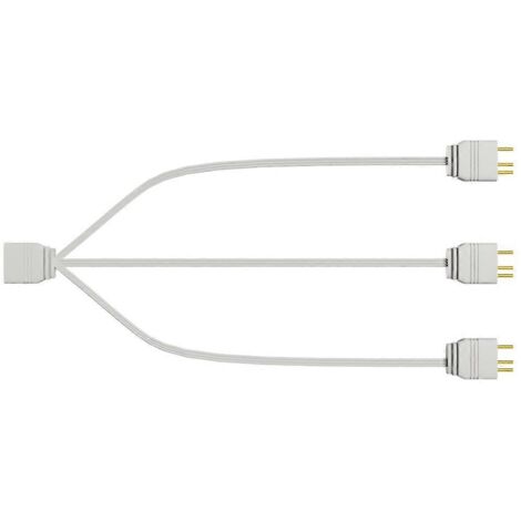 Câble répartiteur ARGB 5 V 3 broches 1 vers 3 / 1 vers 4 pour boîtier d'ordinateur, refroidisseur de processeur - Un vers trois