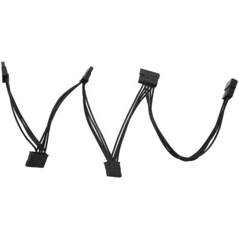 Câble répartiteur d'alimentation pour disque dur IDE 4 broches vers SATA 15 broches vers SATA 5 broches --
