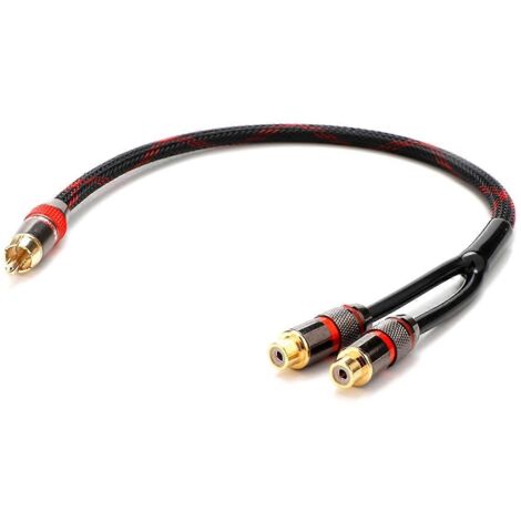 Câble répartiteur en Y, adaptateur jack audio, connecteurs mâle vers 2 femelles