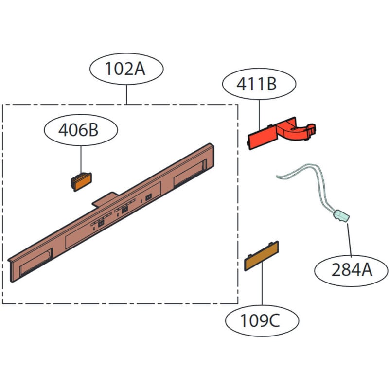 Câble ( repère 284 A )