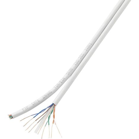 Câble réseau CAT 6 F/UTP TRU COMPONENTS CAT 6/CCA 1567360 8 x 2 x 0.196 mm² blanc 100 m S842871