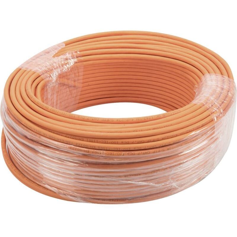 Digitus - Cat 7 s-ftp Installation Cable 1200 MHz Dca en 50575 awg 23/1 100 m Ring simplex Color Orange, DK-1743-VH-1