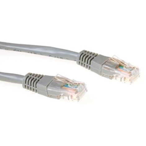 Câble réseau CAT5e U/UTP, CCA, 1.5m, gris