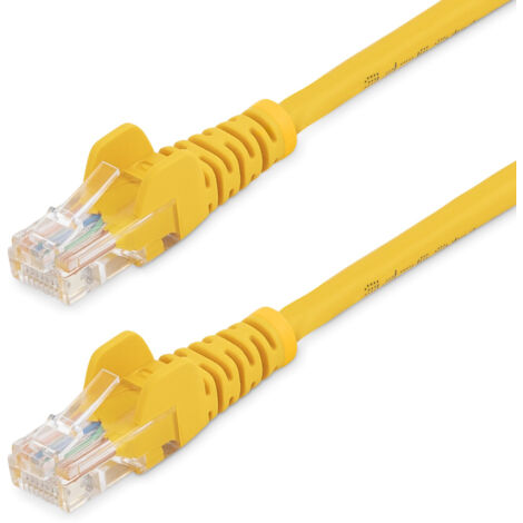 CABLE RESEAU CAT5E UTP SANS CROCHET DE 5 M - JAUNE