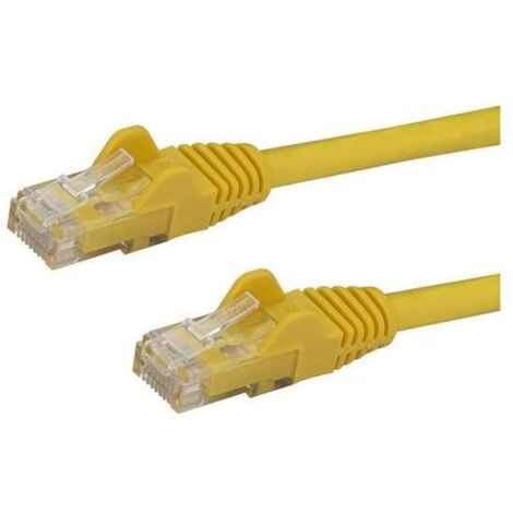 CABLE RESEAU CAT6 GIGABIT UTP SANS CROCHET DE 3M - JAUNE