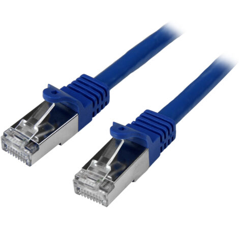 CABLE RESEAU CAT6 SFTP SANS CROCHET DE 2 M - M/M - BLEU