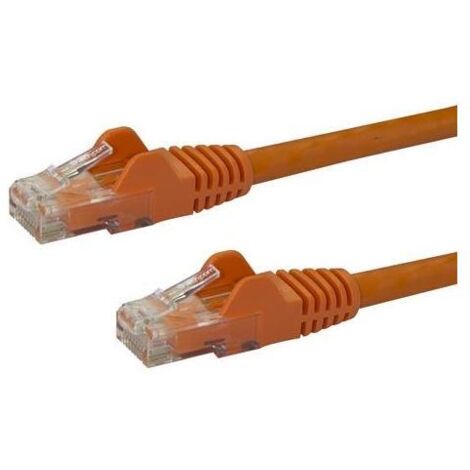 CABLE RESEAU CAT6 UTP SANS   CROCHET DE 50 CM - ORANGE