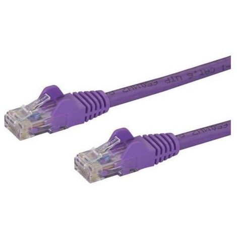 CABLE RESEAU CAT6 UTP SANS   CROCHET DE 50 CM - VIOLET