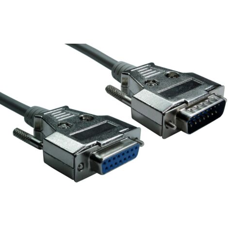 Câble réseau DB15 vers DB15, longueur 1.5m, RS PRO ( Prix pour 1 )