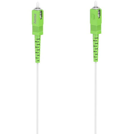 CÂBLE RÉSEAU FIBRE OPTIQUE, FICHE SC/APC - FICHE SC/APC, 10 GBIT/S, 2M HAMA
